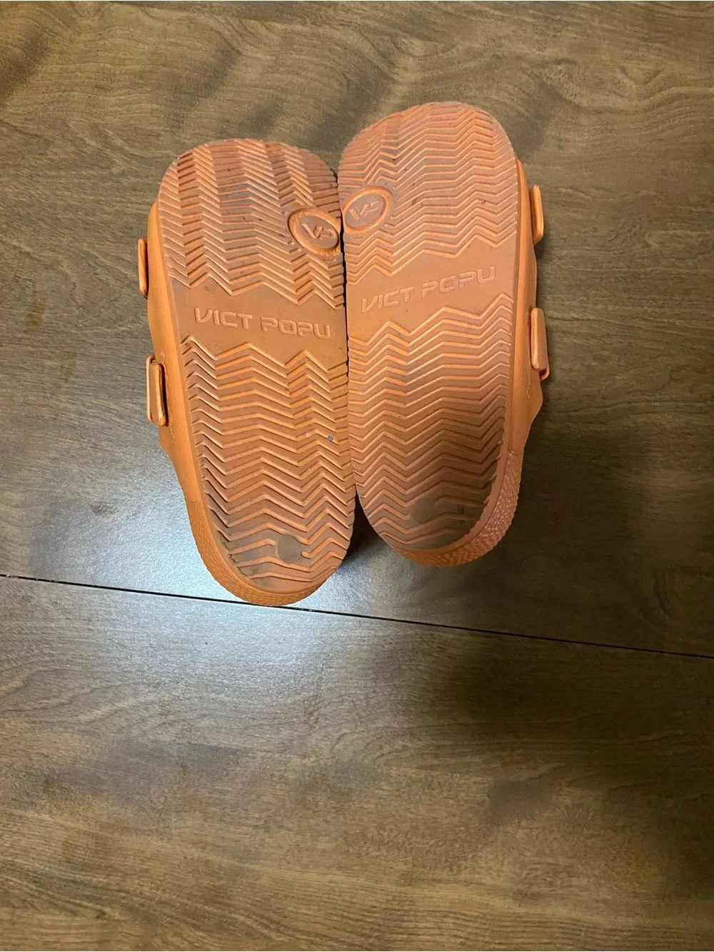 Women’s Double-Buckle Slide Sandals in Orange